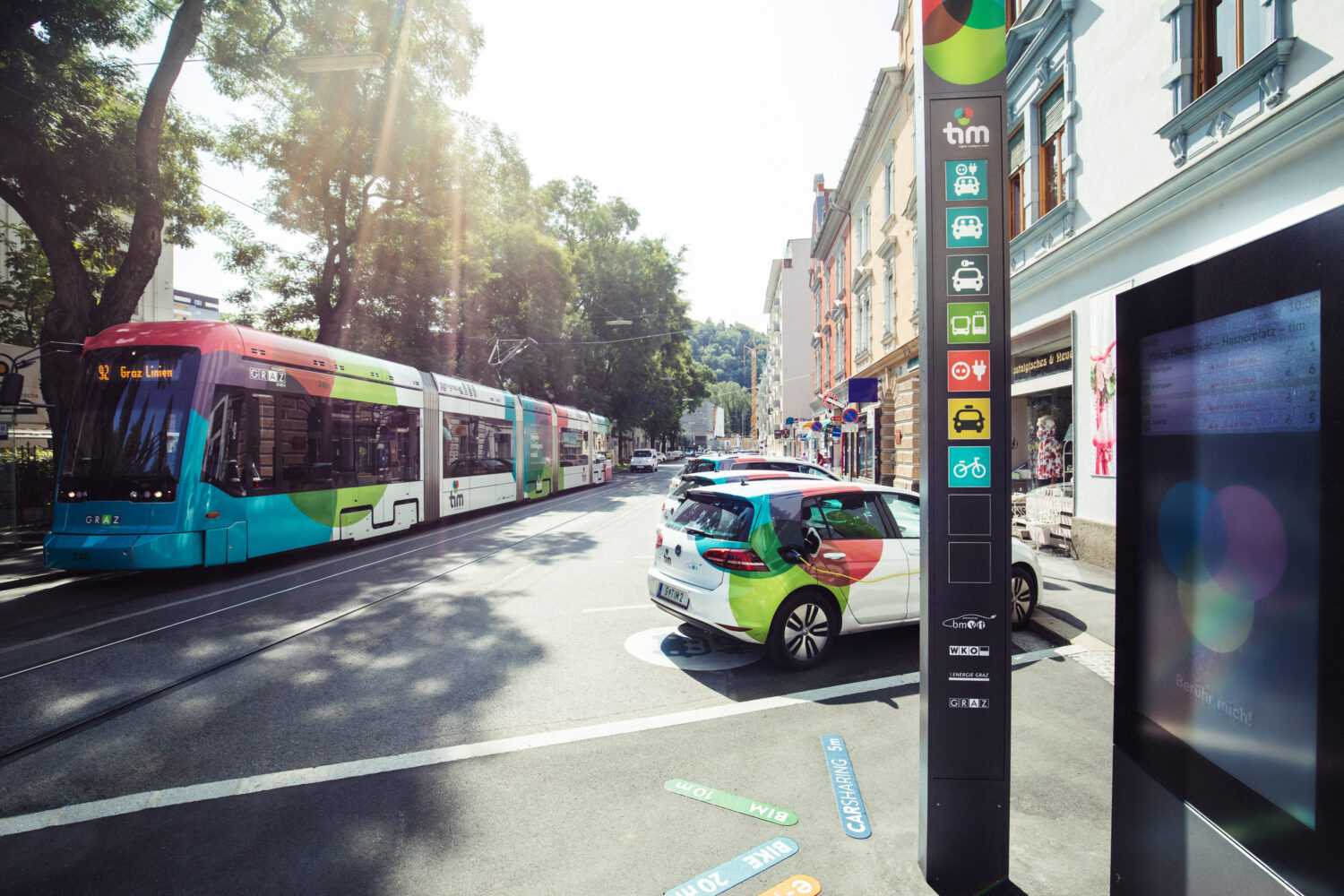 tim. täglich. intelligent. mobil. © Holding Graz / Lupi Spuma