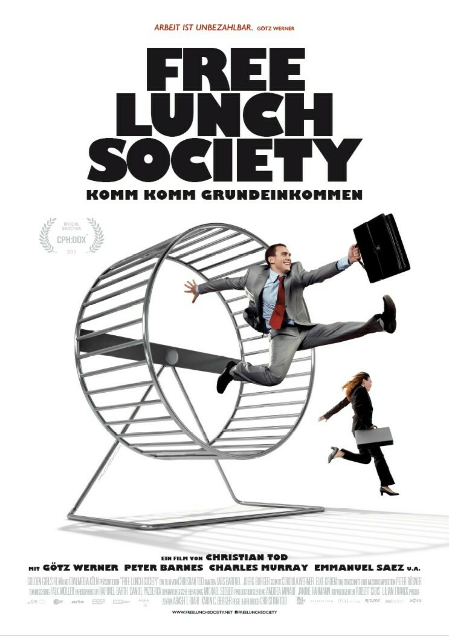 Free Lunch Society. Komm komm Grundeinkommen
Filmplakat, © Golden Girls Films